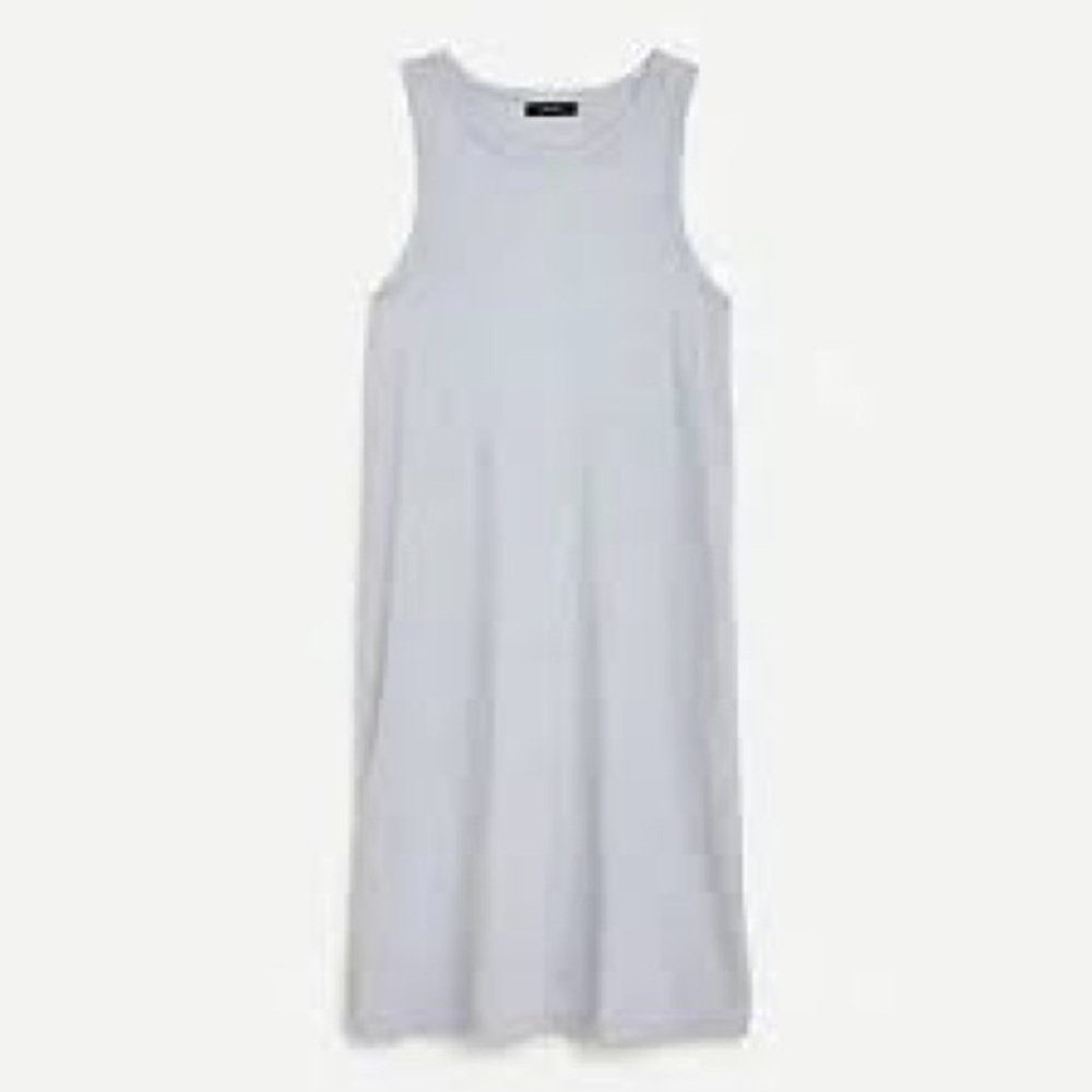 J. Crew Gray Sleeveless Sheath Midi Dress